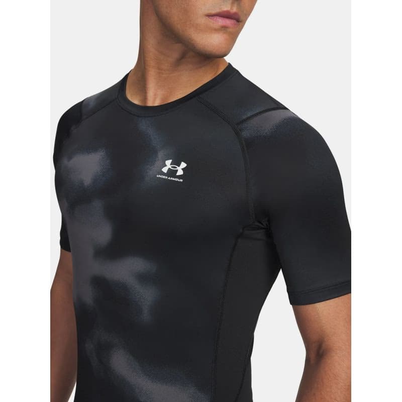 Pánske kompresné tričko s krátkym rukávom UNDER ARMOUR UA HG Armour Printed SS 2