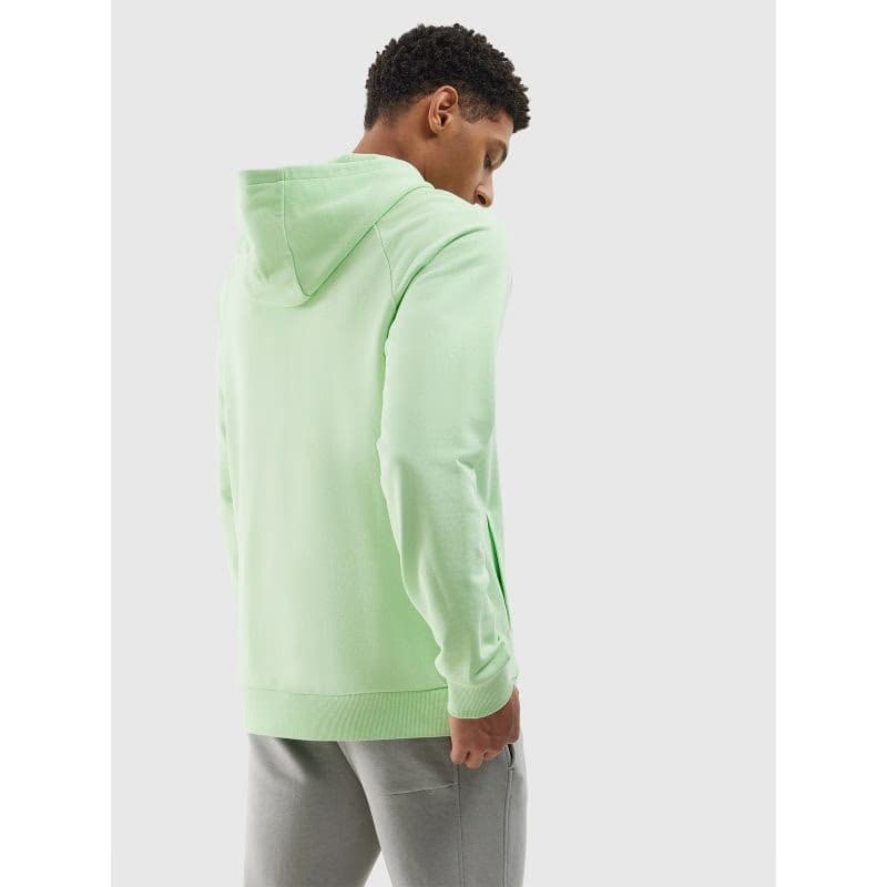 Pánska mikina s kapucňou 4F SWEATSHIRT-WSS24TSWSM1010-42S-LIGHT GREEN 2