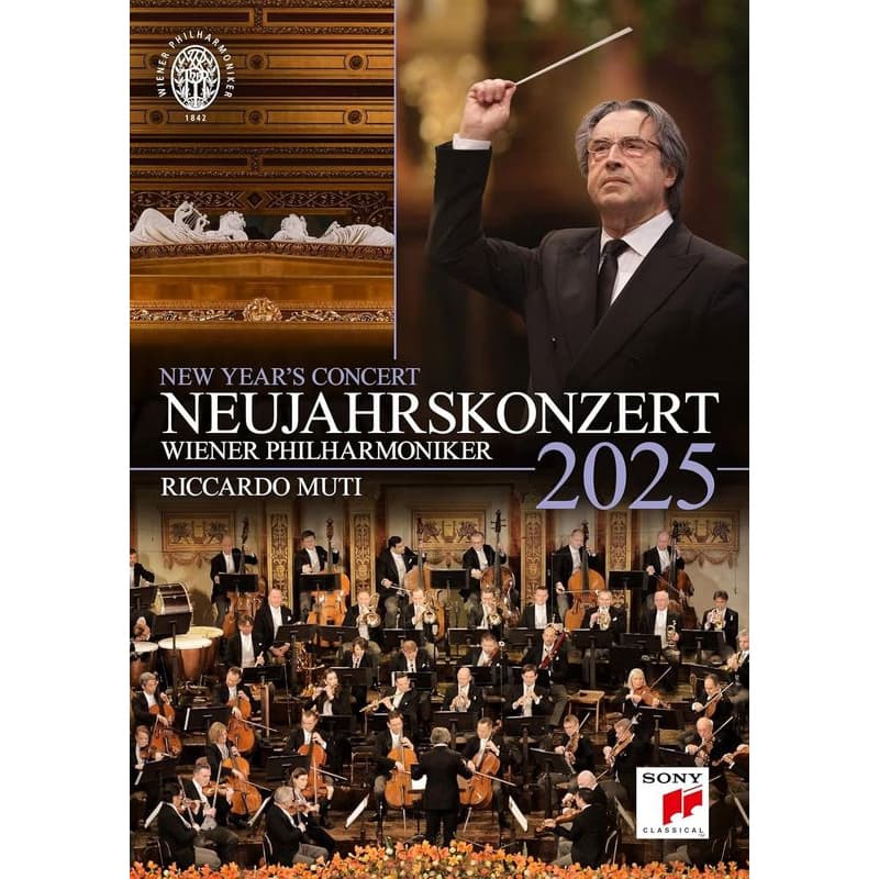 DVD Riccardo Muti & Wiener Philharmoniker - Neujahrskonzert 2025 / New Year's Concert 2025 / Concert du Nouvel An 2025