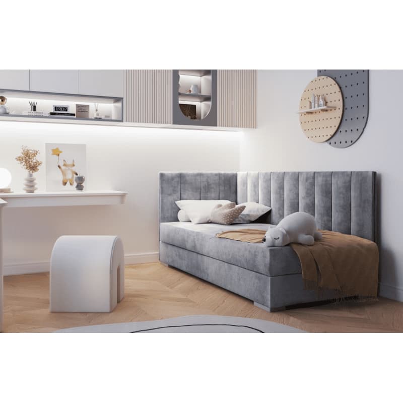 ArtBed Detská posteľ COIMBRA III | sivá 90 x 200 cm Prevedenie: ľavé