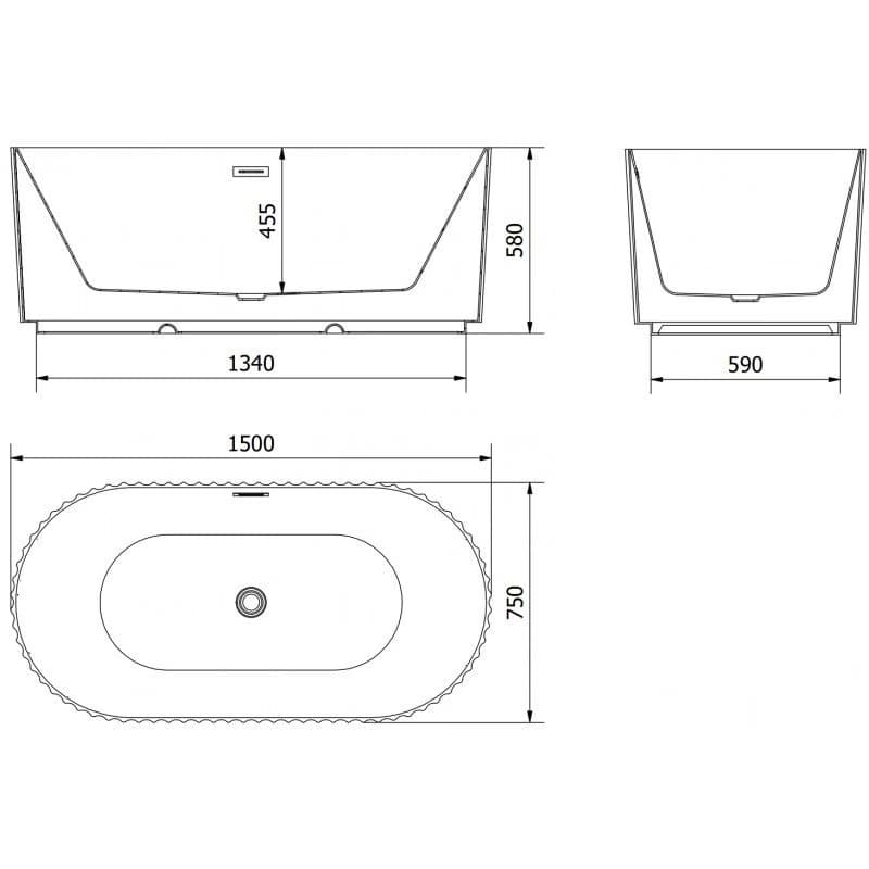 Mexen Paola 150 x 75 cm 52721507571-01 3