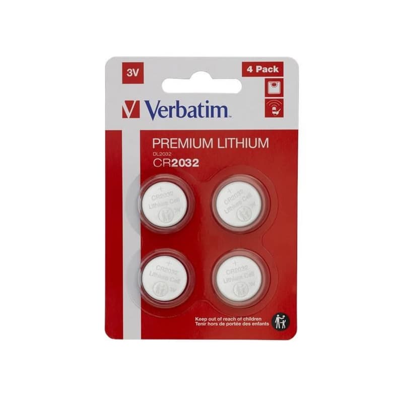 VERBATIM Lithium batéria CR2032 3V 4ks v balení