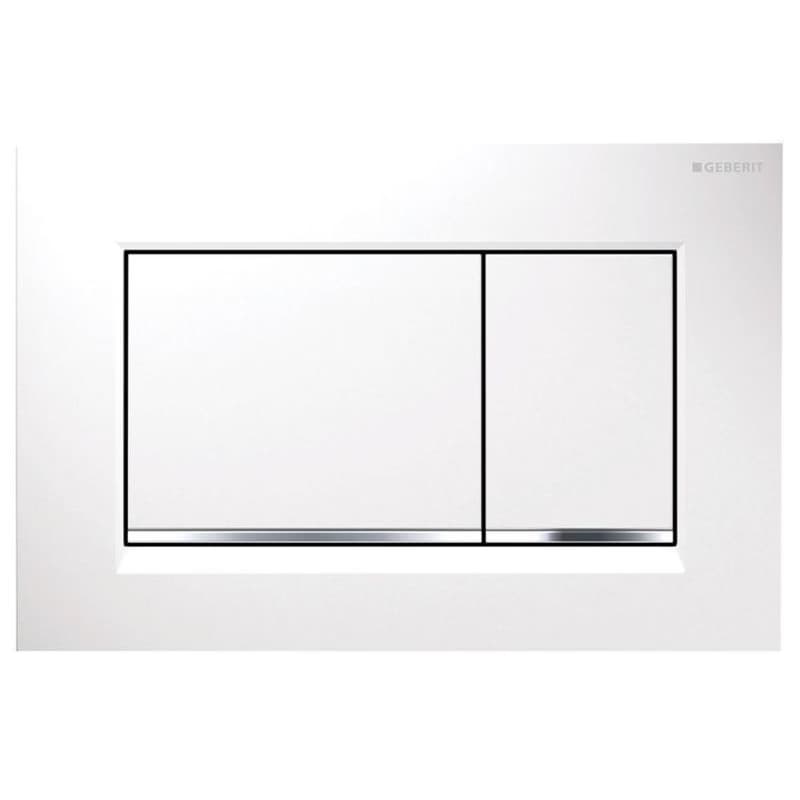 GEBERIT SIGMA30 ovládacie tlačítko, biela lesk/chróm 115.883.KJ.1