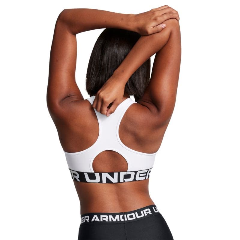 Dámska tréningová športová podprsenka UNDER ARMOUR UA HG Mid Branded-WHT 2