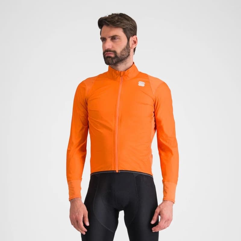 Pánska cyklistická bunda SPORTFUL Hot pack no rain jacket, orange sdr 2