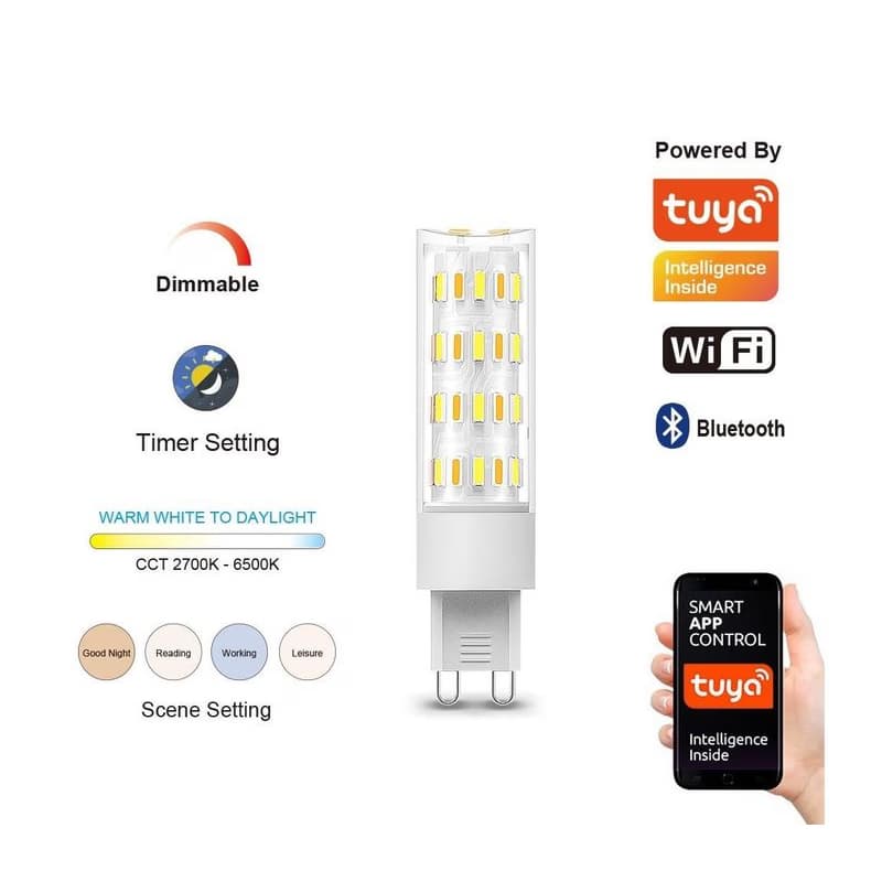 NEO 07763L - LED Stmievateľná žiarovka G9/4W/230V 2700-6500K Wi-Fi Tuya 07763L
