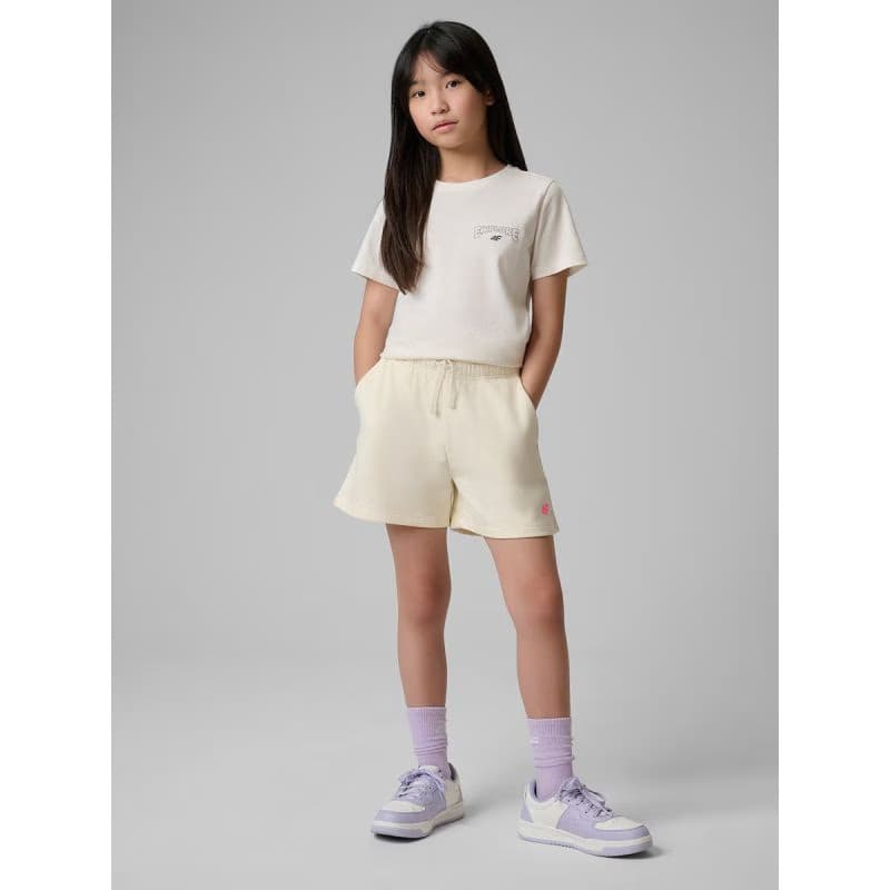 Dievčenské tričko s krátkym rukávom 4F JUNIOR TSHIRT F2886-11S-OFF WHITE 5