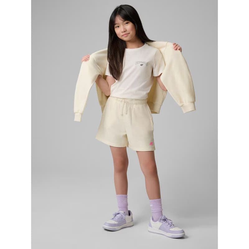 Dievčenské tričko s krátkym rukávom 4F JUNIOR TSHIRT F2886-11S-OFF WHITE 6