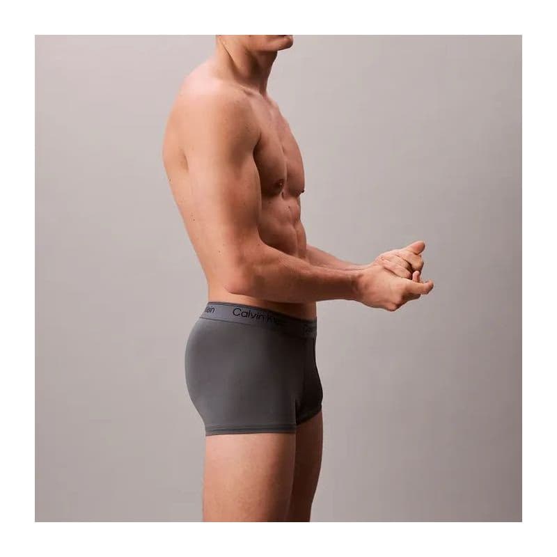 Pánske boxerky CALVIN KLEIN 5 PACK - Relaxed Dart Trunks Icon Cotton Stretch 3-Pack black w chalk logo black w currie 5