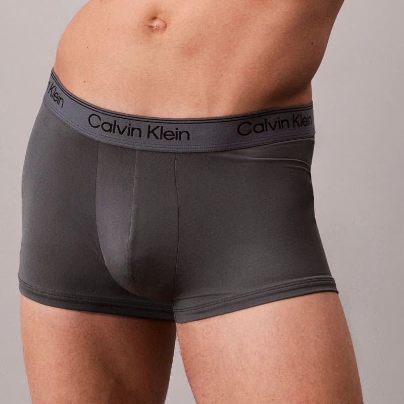 Pánske boxerky CALVIN KLEIN 5 PACK - Relaxed Dart Trunks Icon Cotton Stretch 3-Pack black w chalk logo black w currie 6