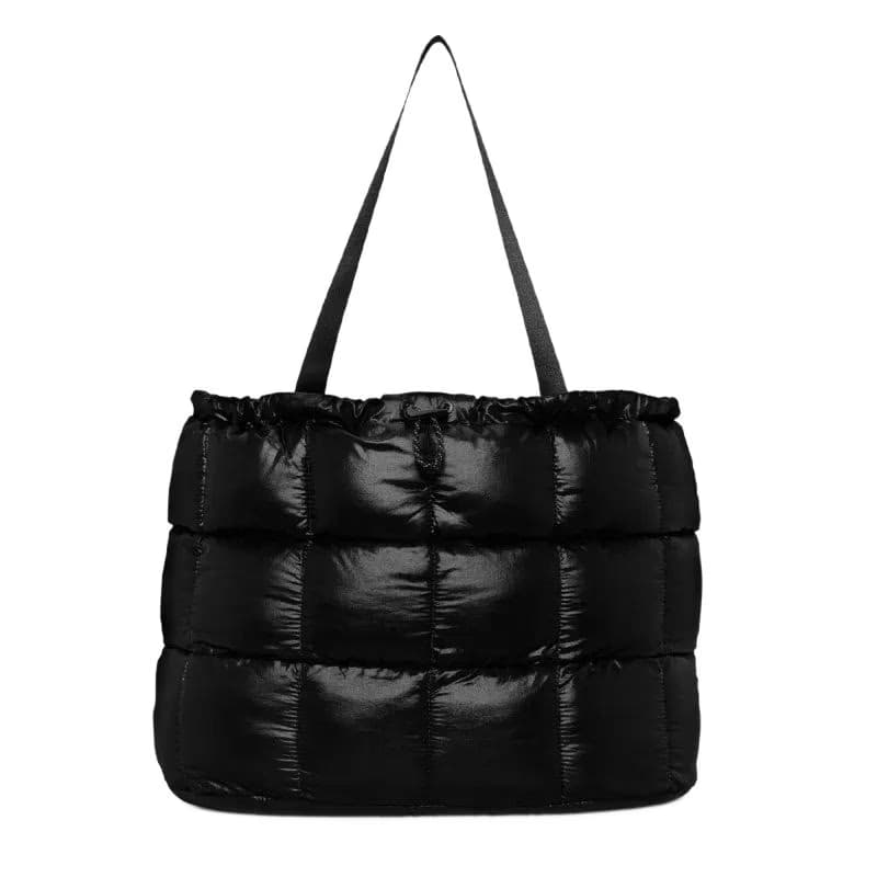 Dámska taška cez rameno NIKE Puffle Tote Bag 2.0 black iron grey black 2