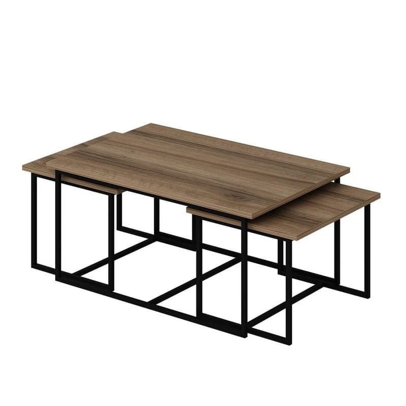 Sada odkladacích stolíkov (3 kusy) Levada - Walnut 5