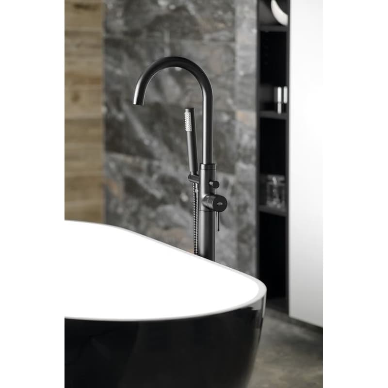 AQUALINE - CETO vaňová batéria do podlahy, čierna mat BV357B 6