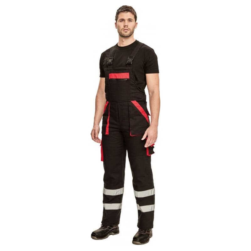 MAX WINTER RFLX lacl nohavice čierna/červ 60 2