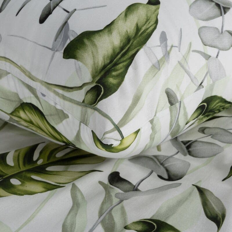 ArtFir Obliečky na jednolôžko ELLEN | zelená/biela 140 x 200 cm 6
