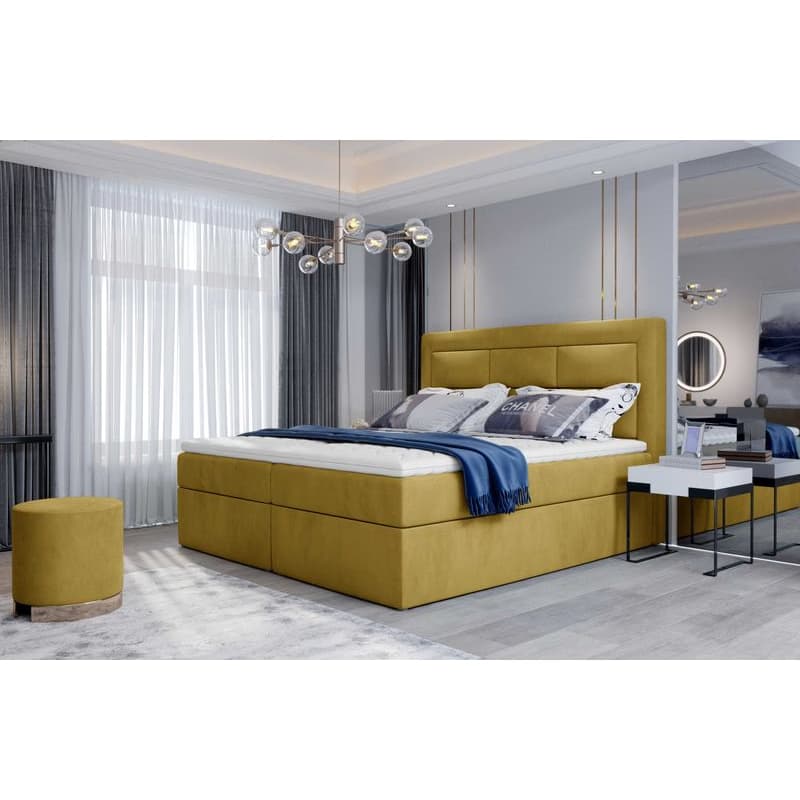 ArtElta Manželská posteľ VIVRE Boxspring | 180 x 200 cm Farba VIVRE: Monolith 84 5
