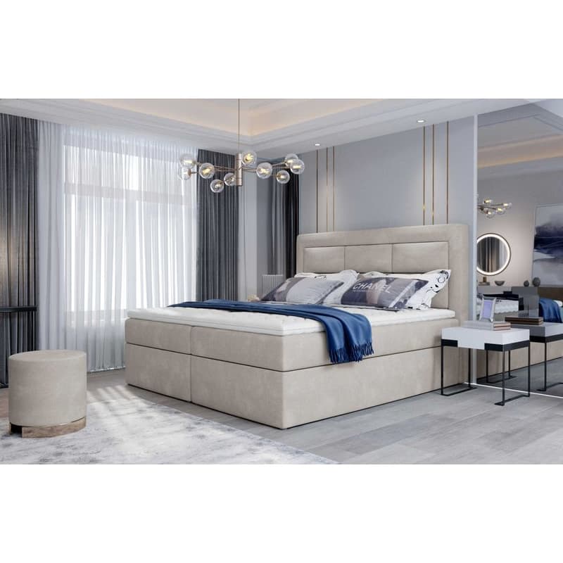ArtElta Manželská posteľ VIVRE Boxspring | 180 x 200 cm Farba VIVRE: Monolith 84 6