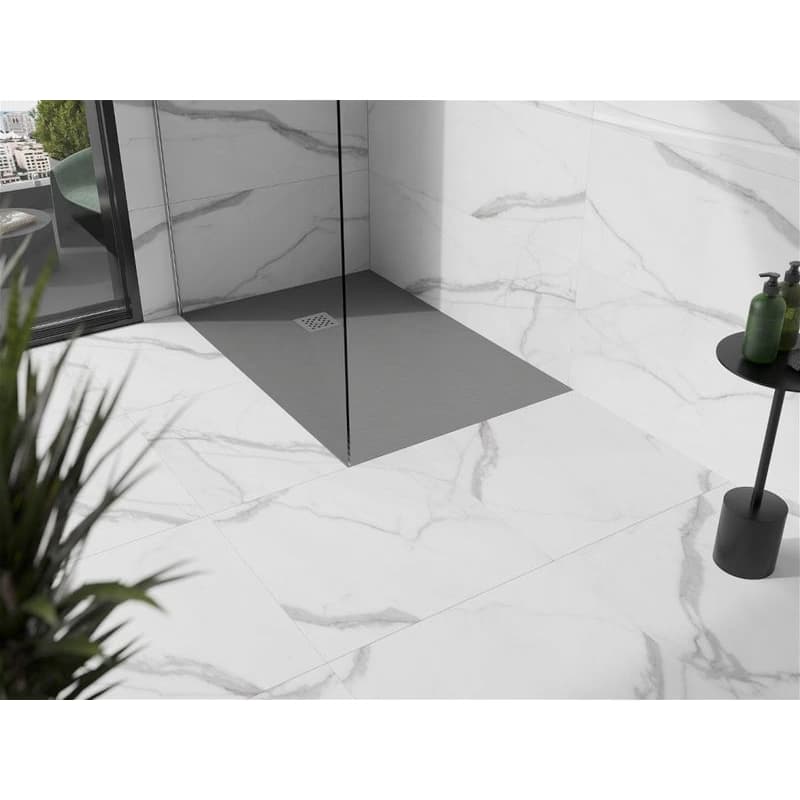 MEXEN - Stone+ sprchová vanička obdĺžniková 140x100, sivý betón 44611014 2
