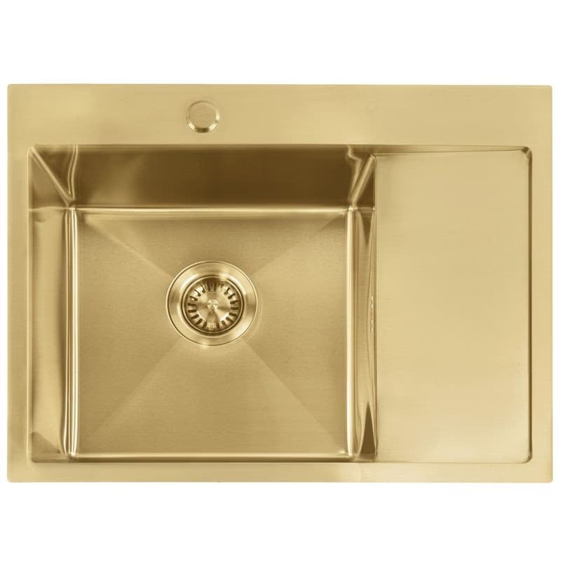 REA REA - Oceľový drez Fín BRUSH GOLD ZLE-06013 4