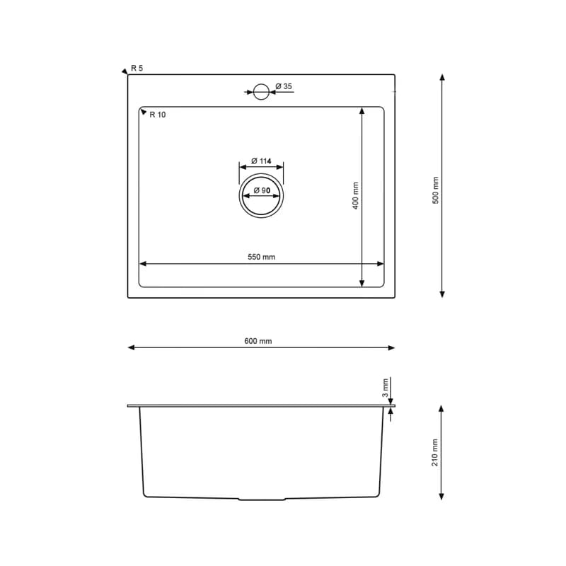 60 x 50 cm, Velazo VELAZ6050 2