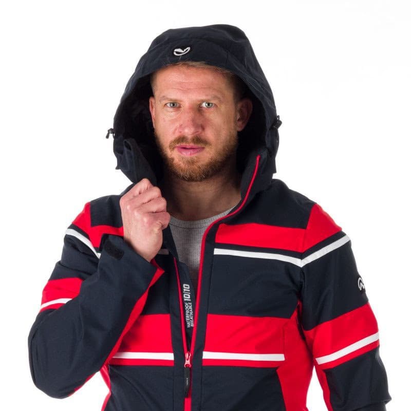 Pánska lyžiarska bunda NORTHFINDER BERNARD-277-blackred 5
