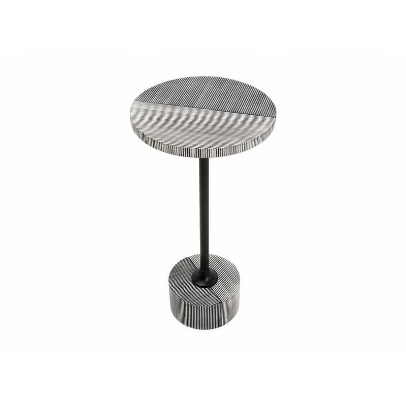 Domero Double príručný stolík sivý Ø25 cm