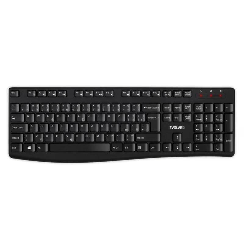 EVOLVEO Set klávesnice a myši K1050, Bezdrôtové 2.4GHz, CZ+SK, čierna 2