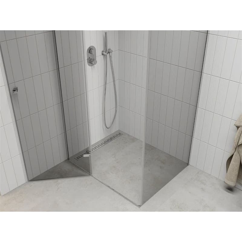 MEXEN/S - ROMA sprchovací kút 110x70, transparent, chróm 854-110-070-01-00 5