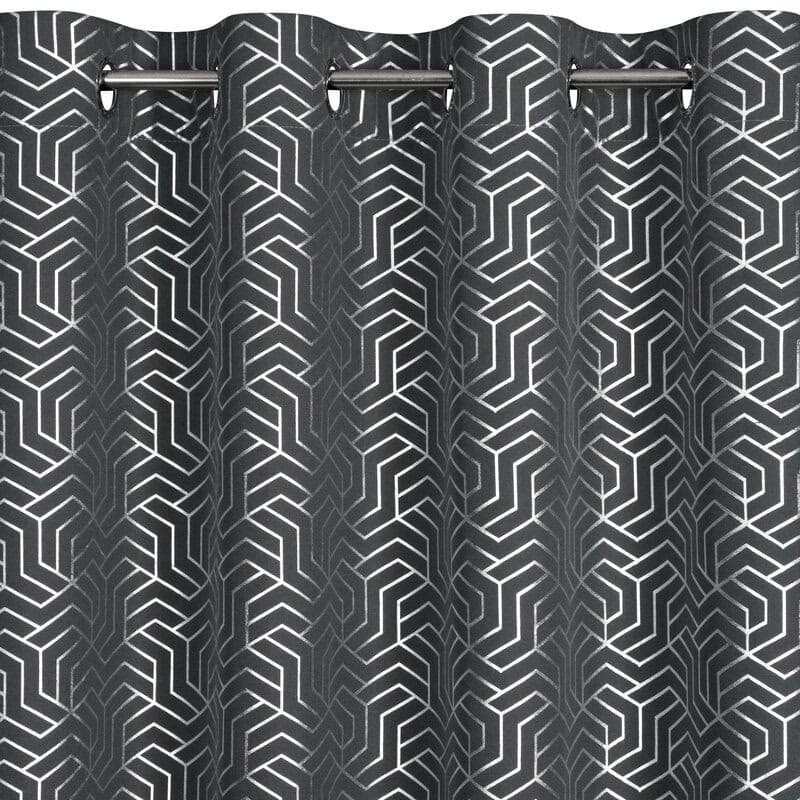 ArtFir Záves SEMI K | sivá/strieborná 140 x 250 cm 4