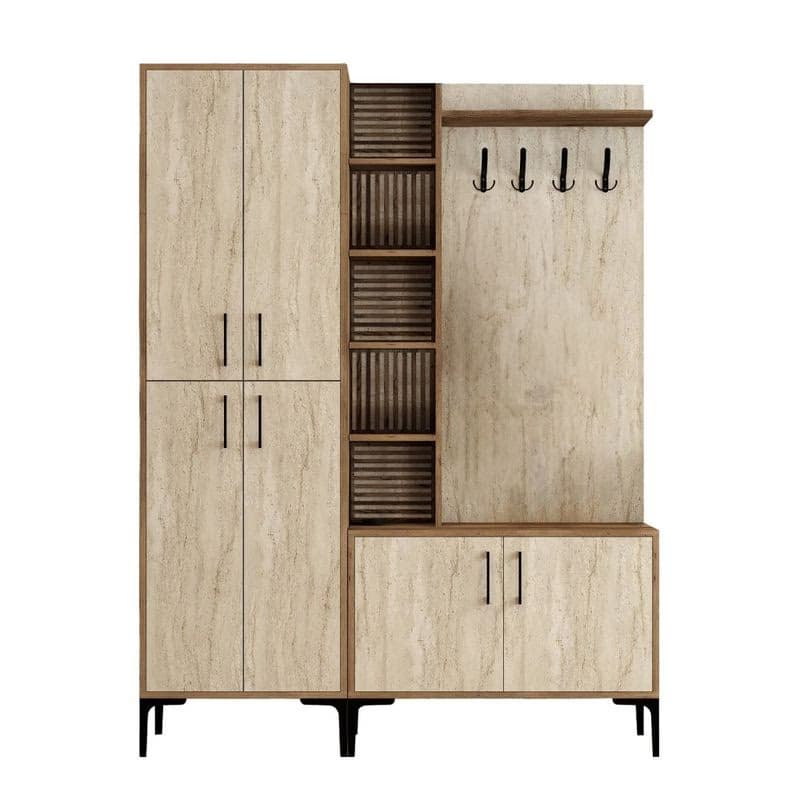 Predsieňová stena Viyana Da - Walnut, Travertine 2