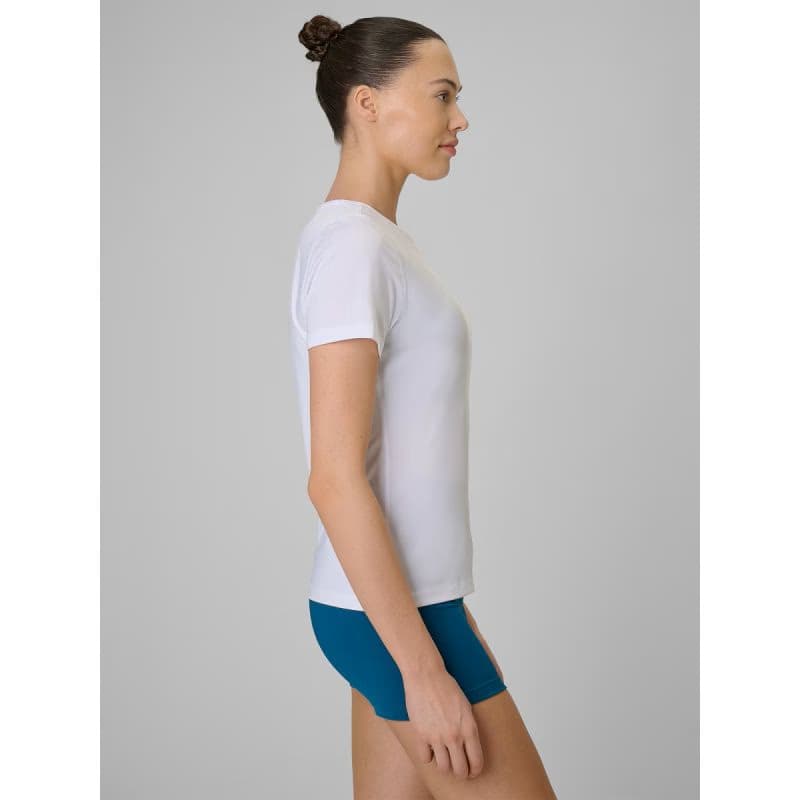 Dámske tréningové tričko s krátkym rukávom 4F TSHIRT FNK F1846-10S-WHITE 3