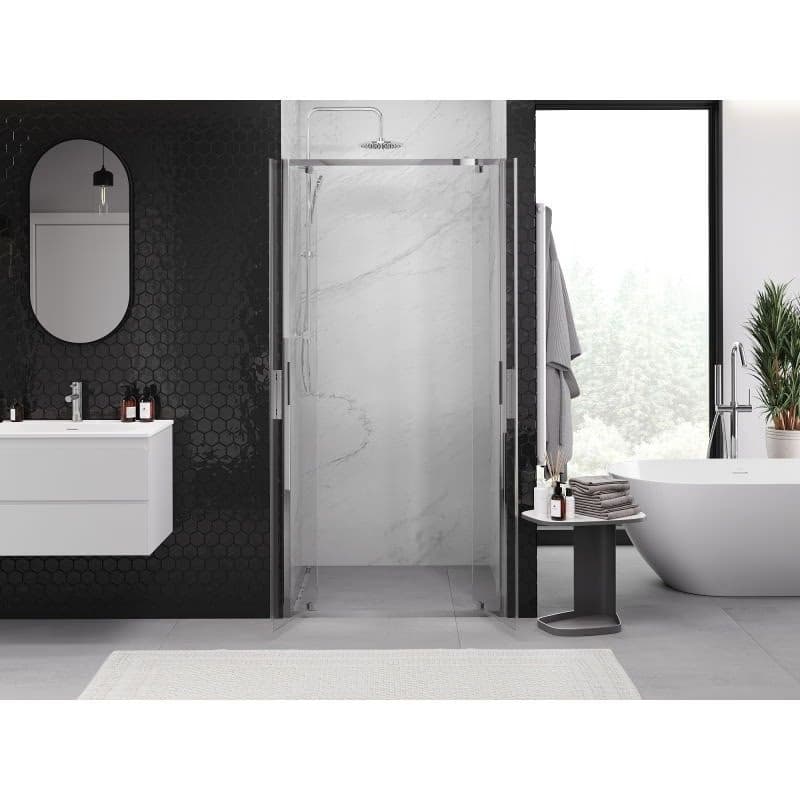 MEXEN - Exo sprchové dvere krídlové 100, transparent, chróm 8182-100-000-01-00 3