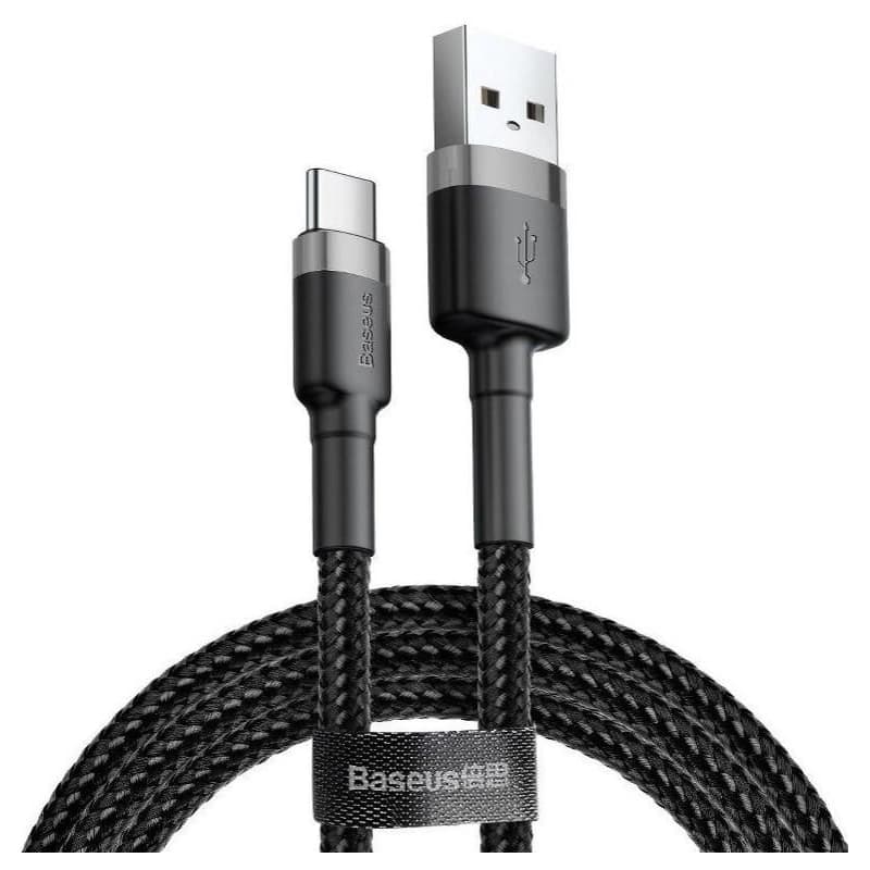 Baseus dátový kábel Cafule USB-C 3m 2A šedo-čierny