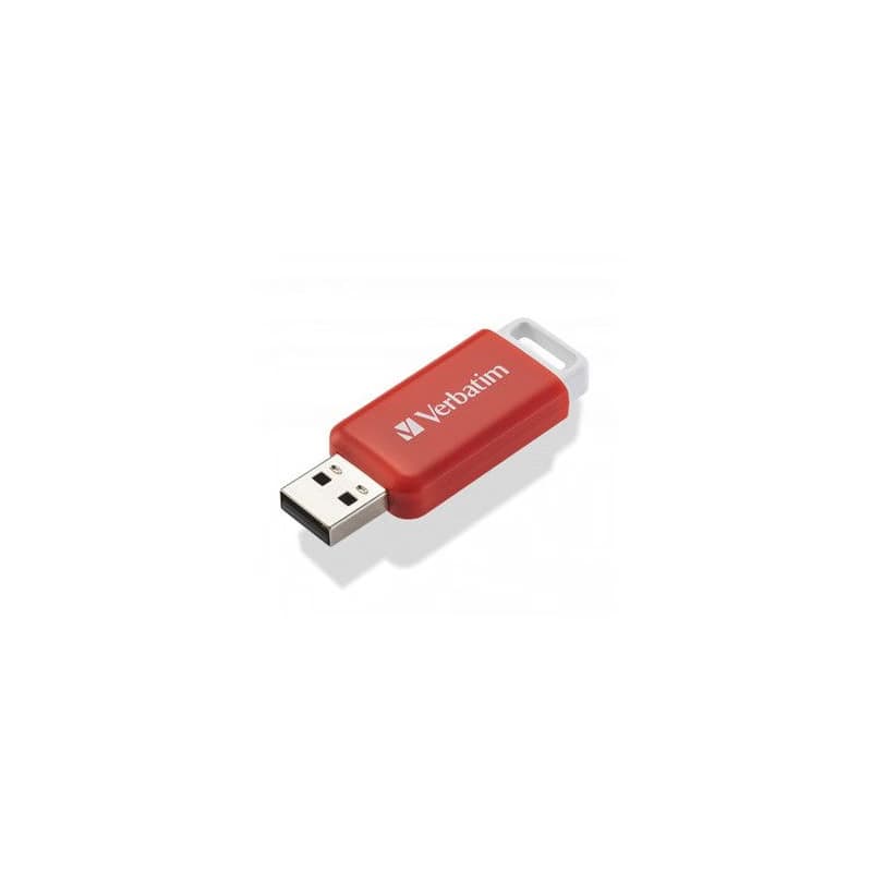 Verbatim USB flash disk, USB 2.0, 16GB, DataBar, červený, 49453, pre archiváciu dať 3