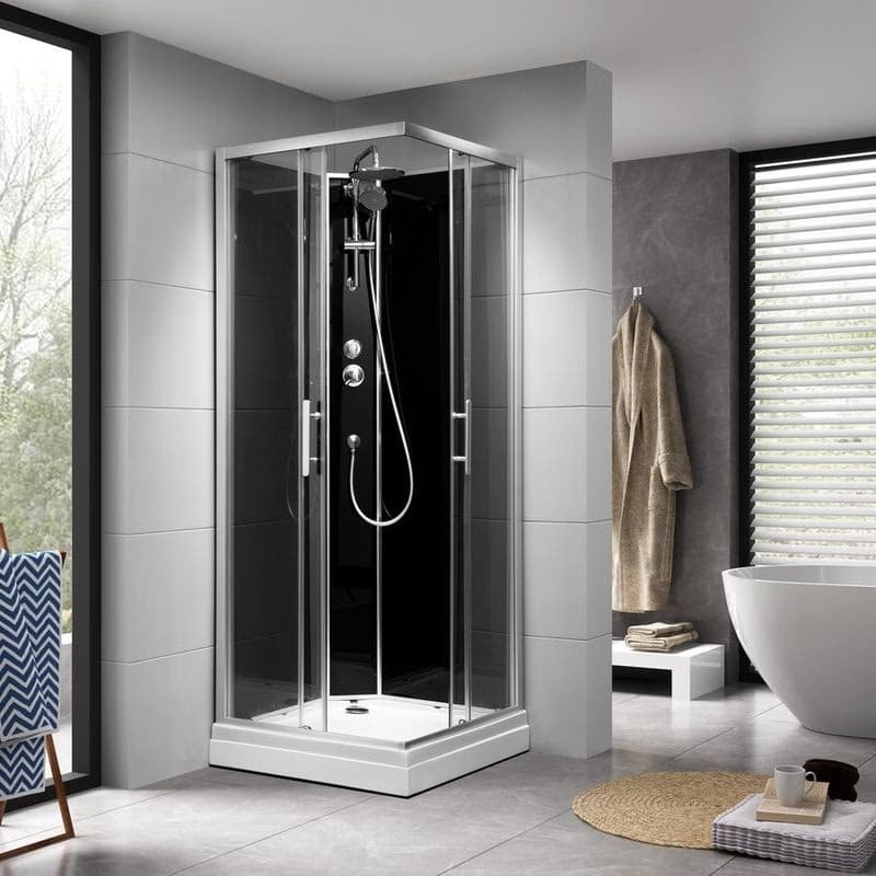 AQUALINE - GRANVIK štvorcový sprchový box 800x800x2180, číre sklo GG80X80 2