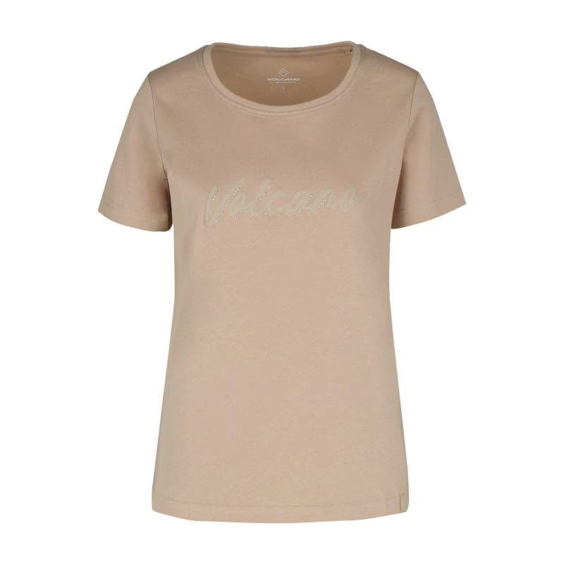 Dámske tričko s krátkym rukávom VOLCANO T-PARSLEY-BEIGE 3