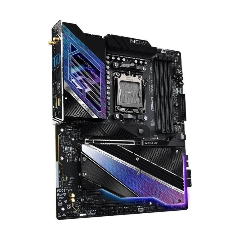 ASRock MB Sc AM5 X870 NOVA WIFI, AMD X870, 4xDDR5, 1xHDMI, 2xUSB4, WI-FI 3
