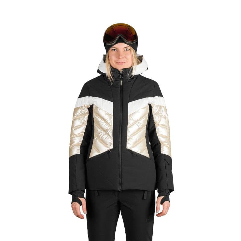 Dámska lyžiarska bunda NORTHFINDER ABIGALE-675blackbeige 3