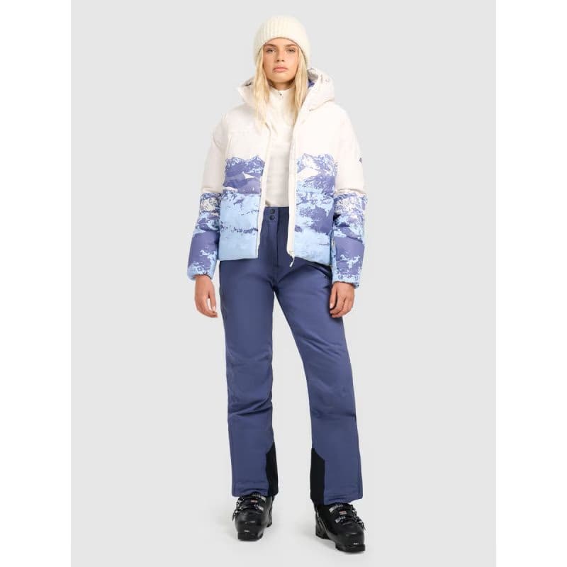 Dámska lyžiarska bunda 4F TECHNICAL JACKET F0808-WAW25TTJAF0808-34A-LIGHT BLUE ALLOVER 5