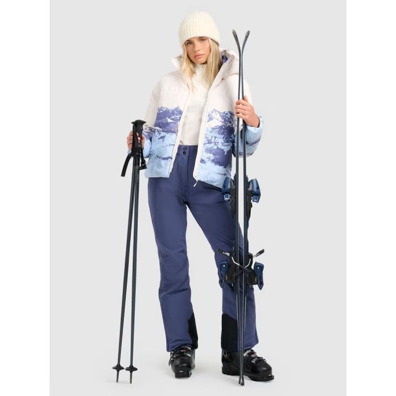 Dámska lyžiarska bunda 4F TECHNICAL JACKET F0808-WAW25TTJAF0808-34A-LIGHT BLUE ALLOVER 6