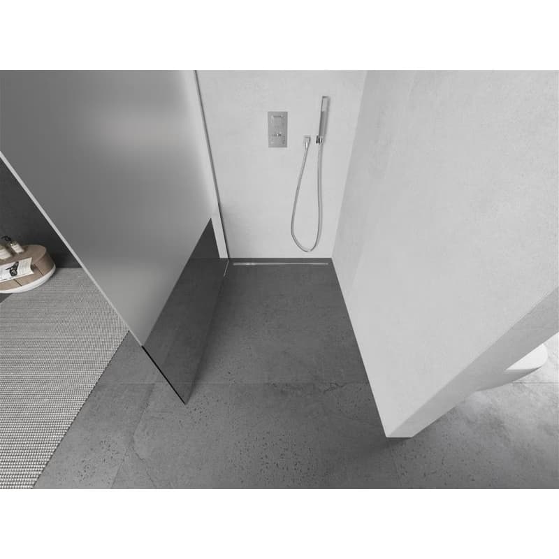 MEXEN/S - Kioto L Sprchová zástena WALK-IN 80 x 200, transparent/dekor, chróm 800-080-103-01-35 3