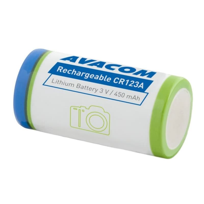AVACOM nabíjacia fotobatéria Avacom CR123A 3V 450mAh 1.4Wh 4