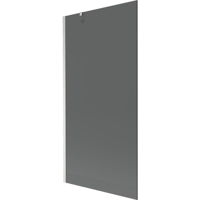 MEXEN/S - Next vaňová zástena FIX 90 x 150, grafit, nikel kartáčovaná 895-090-000-00-40-97