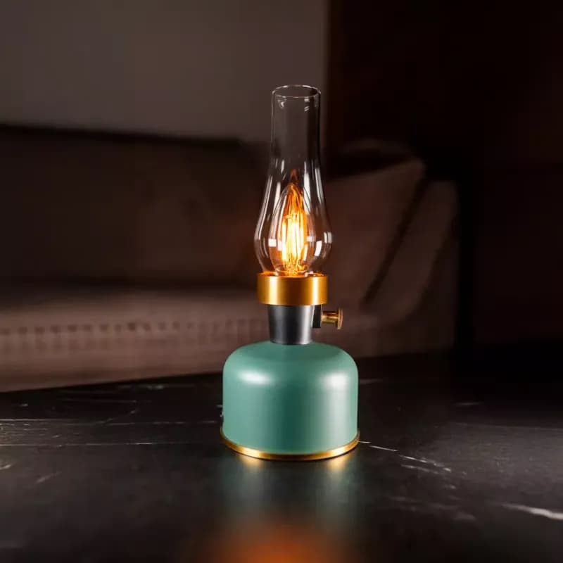 Stolová lampa OLIA USB IP44 green