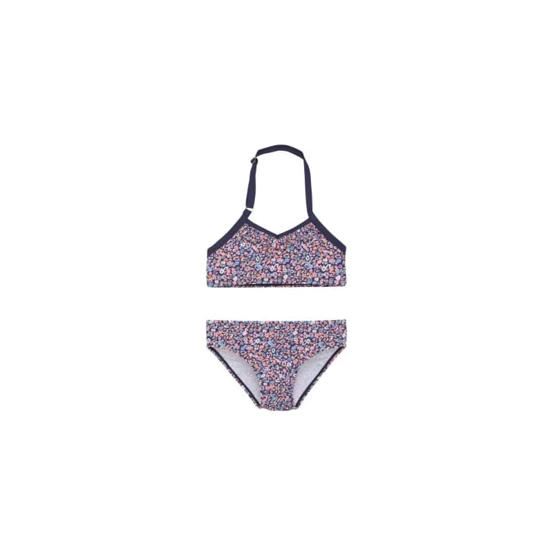 Dievčenské plavky COLOR KIDS Bikini, AOP, salmon rose