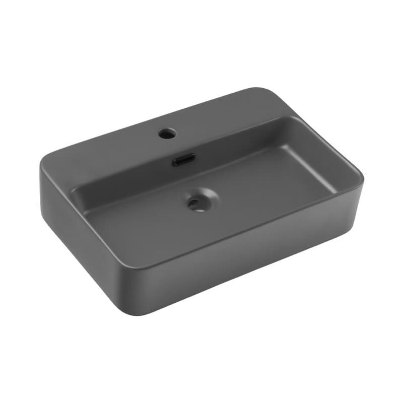 ArtCom Keramické umývadlo TRUST 2 E-6282 | tmavosivý mat 55 cm