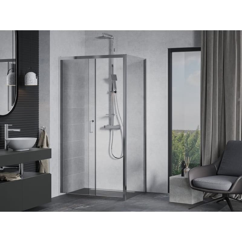 MEXEN/S - APIA sprchovací kút 105x80, transparent, chróm 840-105-080-01-00 3