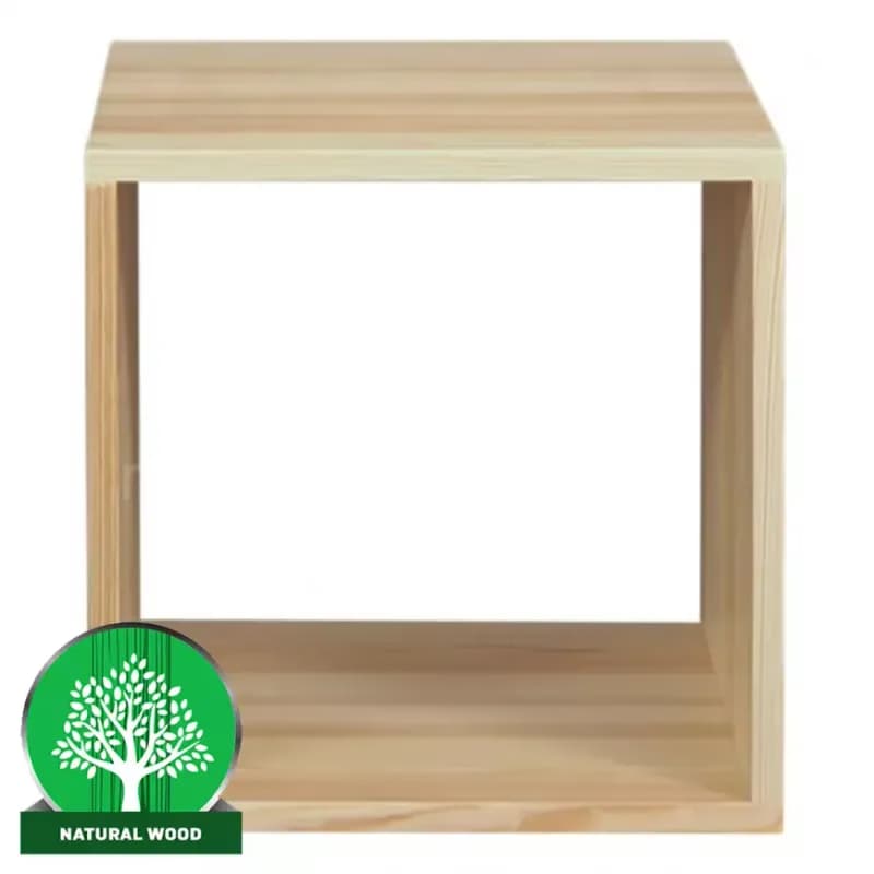Regál box - otvorený borovica lak