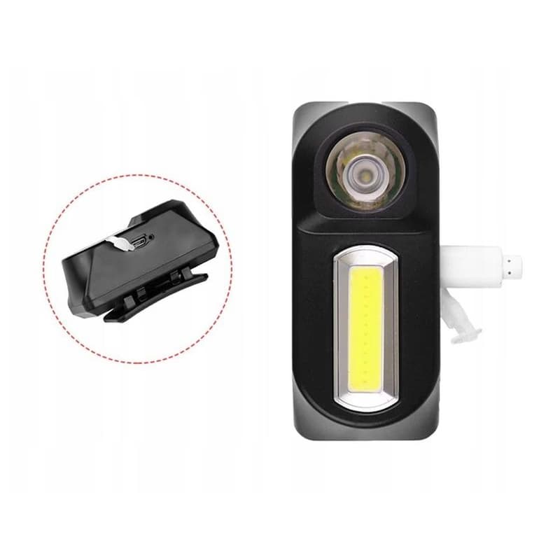 AKU čelovka 2x LED COB 2
