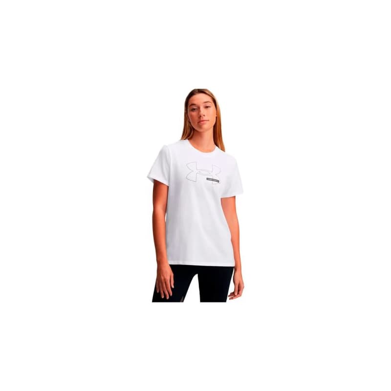 Dámske tričko s krátkym rukávom UNDER ARMOUR UA Rival Outline SS-WHT